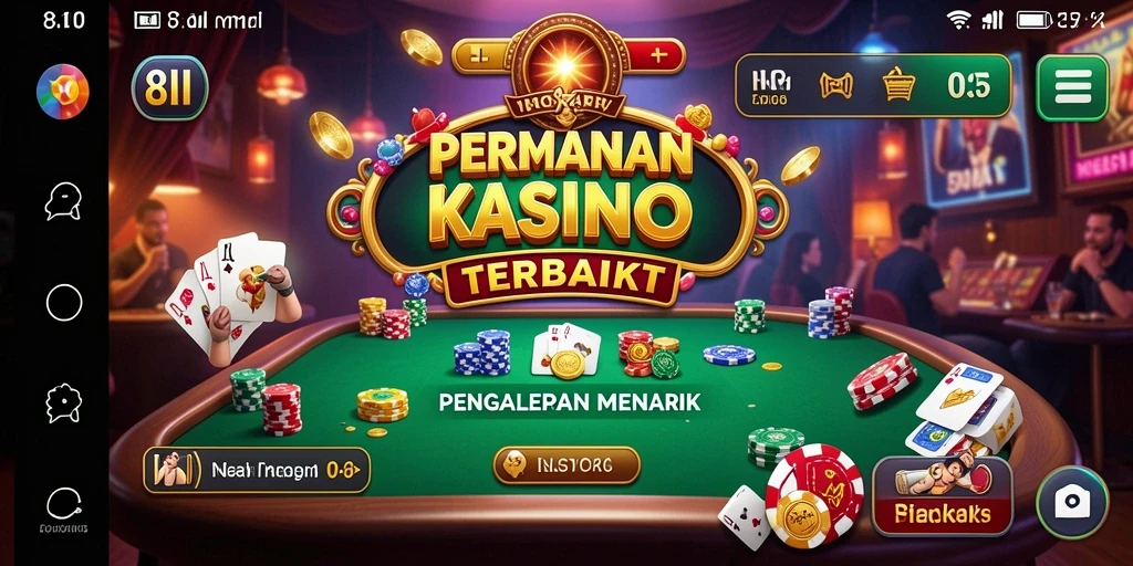 Gameplay seru dan menarik dalam aplikasi Kasino 8II.
