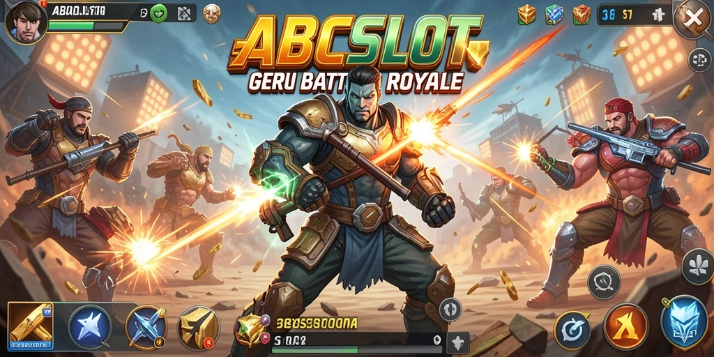 Menampilkan aksi seru dari gameplay Battle Royale yang intens.