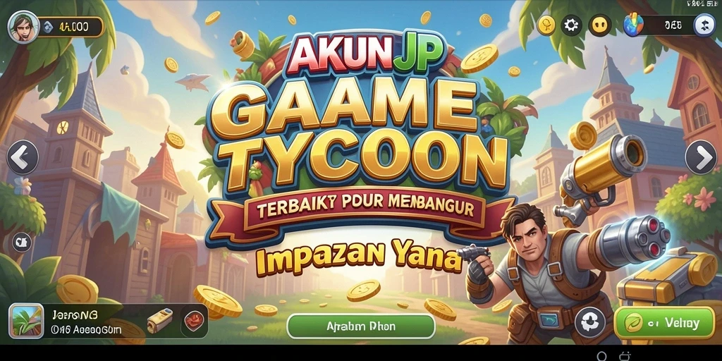 Tampilan dinamis gameplay AKUNJP yang menarik dan menantang.