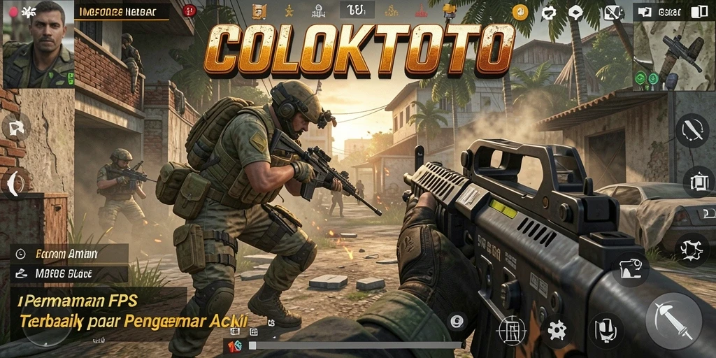 Gameplay seru COLOKTOTO dengan aksi tembak-menembak yang mendebarkan.
