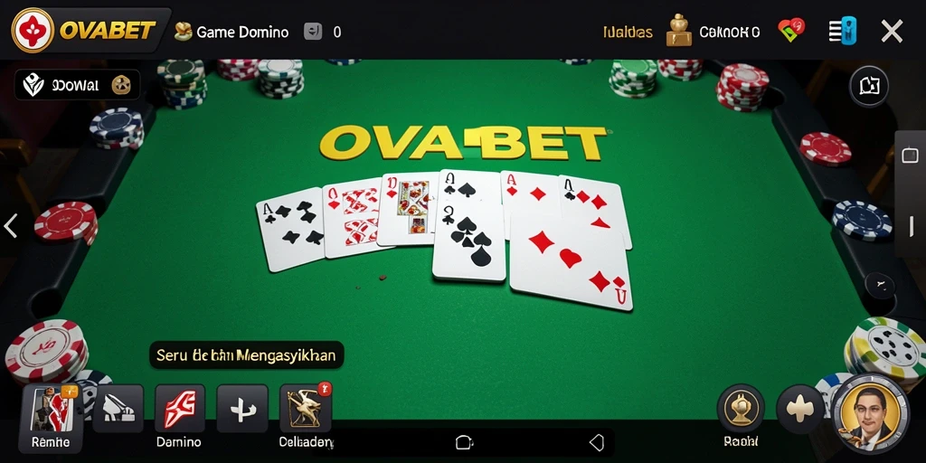 Tampilan gameplay seru dan mendebarkan di OVABET.