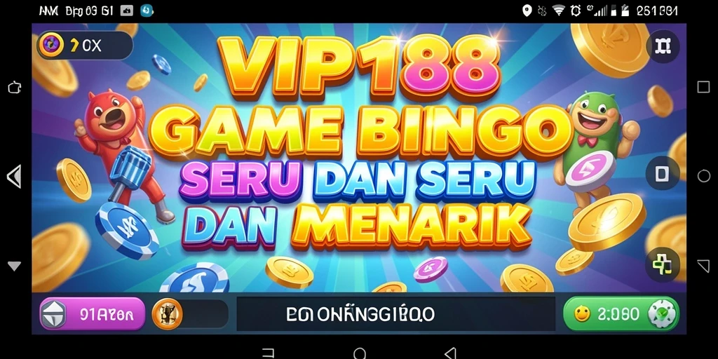 Antarmuka gameplay menarik dari VIP188 yang menyajikan Bingo seru.