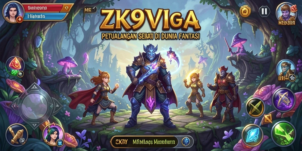 Tampilan gameplay ZK9VIP yang penuh aksi dalam dunia petualangan.